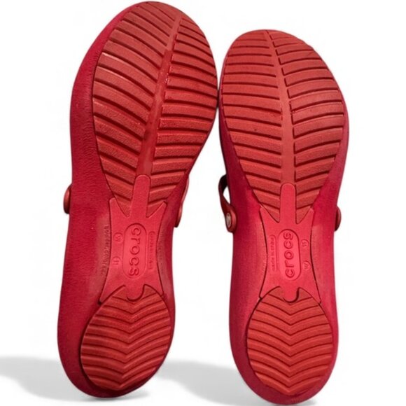 Crocs Alice Mary Jane Shoes – Rare Red – Women’s Size 11 – Comfort Flats - Picture 5 of 5